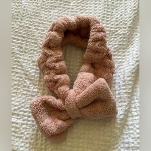 Rose pink elastic headband